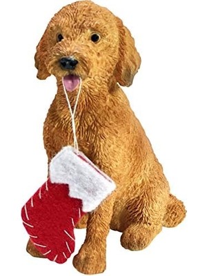 Daders Home Sandicast Süslemeli Goldendoodle Süsü, Çok Renkli (XSO24201)