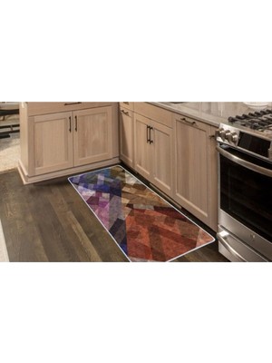 DMR Home Carpet Kaymaz Taban Tezgah Önü Mutfak Paspası 75X150 cm No: 201