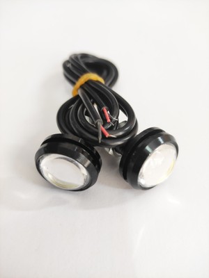 12V Kartal Göz Ayna Altı LED Lambası Beyaz 22MM 2 Li Cob LED