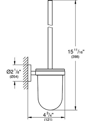 DMR Home Start Tuvalet Fırçası Seti | Duş / Banyo Aksesuarları | Krom | 41185000