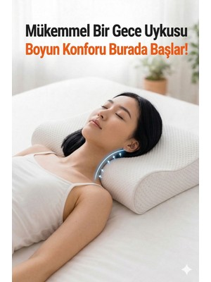 Visko Ortopedik Yastık | Boyun Fıtığı ve Düzleşmesi Için Xl Model