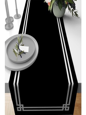 DMR Home 40X140CM Premium Tay Tüyü Dokuma Leke Tutmaz Kumaş Masa Örtüsü Köşeli Runner RNR126