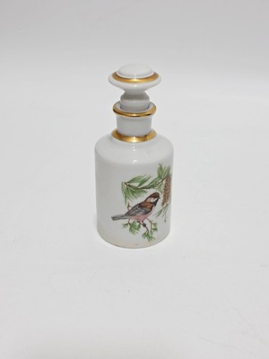 Limoges Kuş Desenli Porselen Parfüm Şişesi 14,5X6X6CM