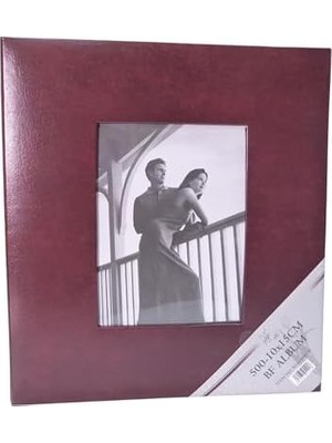 DMR Home Bf Albüm 10X15 500'LÜK Vinleks Deri Fotoğraf Albümü (Kahverengi)