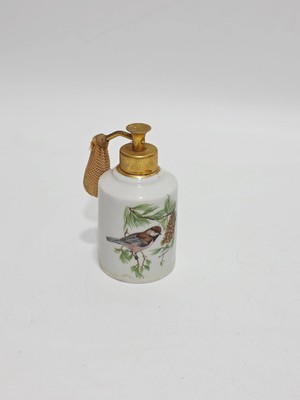 Limoges Kuş Desenli Porselen Parfüm Şişesi 12X6X6CM