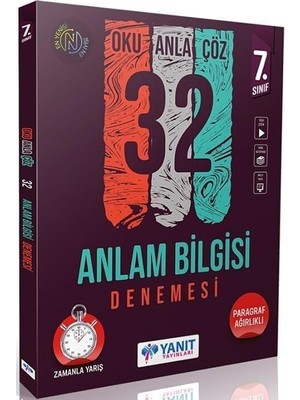 DMR Home Yanıt 7. Sınıf Anlam Bilgisi 32 Deneme