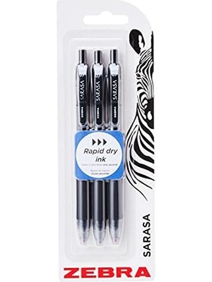 DMR Home Zebra Pen Sarasa Jel Ink Pen – Siyah (3 Adet)