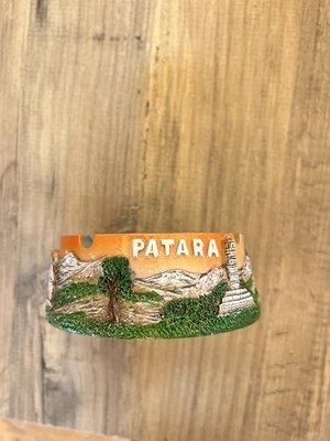 DMR Home Patara Antik Kent Dekoratif Küllük, Turkuaz ve Turuncu Renkli, Seramik, El Yapımı, Tarihi Tema