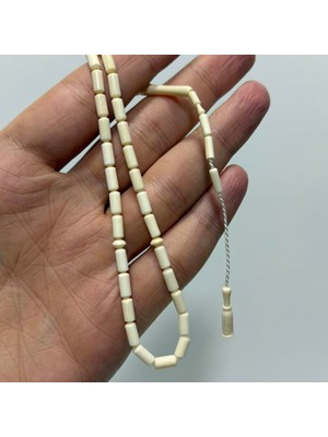 Hasyılmaz Kesme Fildişi Tesbih 5,60 Gram - Koleksiyonluk Fil Dişi Tespih (F031)