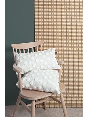 DMR Home Hamur Kırlent 43X43 cm Point Ekru