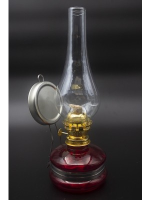 Kırmızı Renkli Kristal Cam Nostaljik Gaz Lambası Gece Lambası Yüksek Işık Verimi ile Modern Tasarım