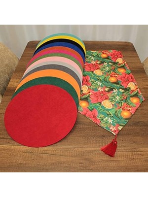 DMR Home Portakal Bahçesi Desenli Dijital Baskılı Runner Amerikan Servis 40X150 cm