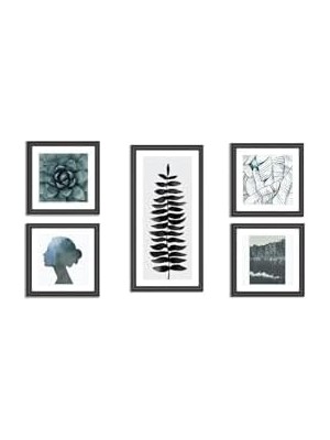 DMR Home 5 Parça Dekoratif Mdf Tablo Seti Çerçeve Görünümlü DEKOLIADKG001