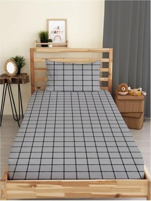 DMR Home Desenli Lastikli Çarşaf Seti (Gri, Çift Kişilik Xl)