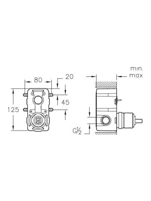 DMR Home Root Round A41949 Banyo Bataryası, Sıva Altı Grubu
