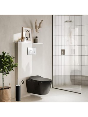 DMR Home Klozet Fırçası Siyah (NV2000RS)