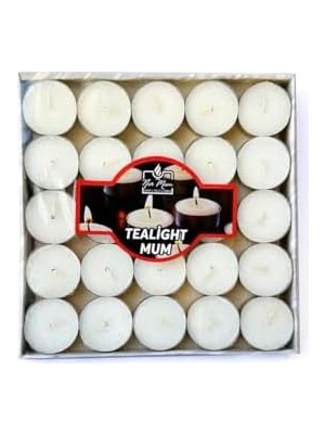 DMR Home Nur Mum Tealıght 50 Adet, Çaydanlık Mumu, Beyaz, 4 Saat Yanma Süresi