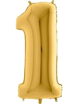 DMR Home Balon 1 Rakam Altın Folyo Balon 40 Inç
