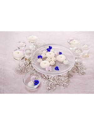 Ozcmax Bolsius Yüzen Mumlar, 4,5 Saat Yanma Süreli, Ø 4,5 cm Çapında, Beyaz, 20 Adet