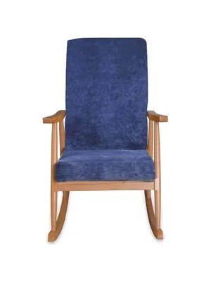 Vivense Trend Sallanan Sandalye, Lacivert, Ahşap, Naturel Ayak