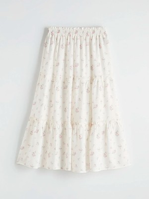 LC Waikiki Lc Waıkıkı Pembe Fırfırlı Çiçek Desenli Kız Çocuk Etek