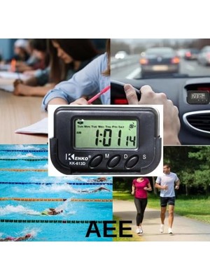 Ozcmax Dijital Küçük Masa-Araba Saati-Alarm-Kronometre Öğrenci Saati Kronometreli Pomodoro Ders Çalışma Saati