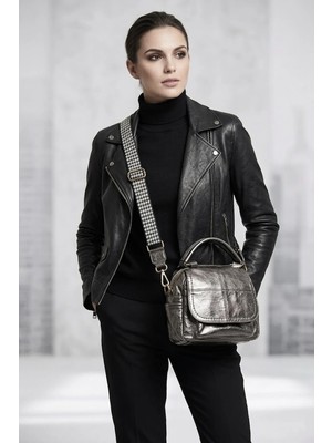 Guja 26YC1023 Kadın El ve Omuz Çantası Gri