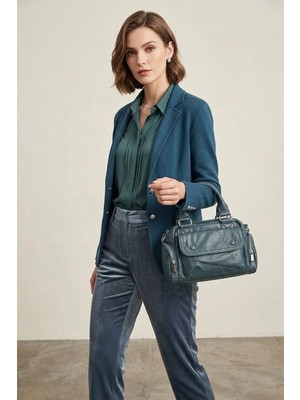 Guja 26YC1133 Kadın El ve Omuz Çantası Mavi