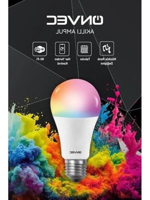 Esranın Dünyası 9W Renk Değiştirebilen Akıllı LED Ampul, Bluetooth ve Wifi Destekli