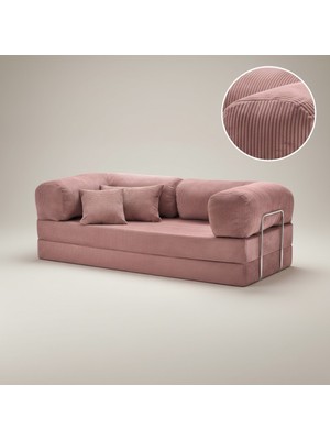 Dechome 200X100 50 Dns Modüler Koltuk.kadife Fitilli Kumaş, Yatak Olabilen, Modern Tasarım.