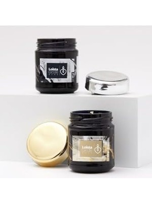 Ozcmax Altın ve Gümüş Renkli Kokulu Kavanoz 2li Mum Seti