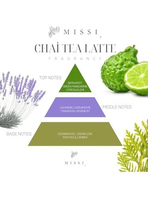 Ozcmax Üfleme Cam Ahşap Fitilli Chai Tea Vegan Mum (140 Gr)