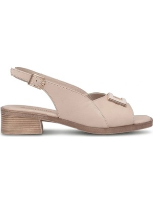 Venüs 26020305Y Kadın Hakiki Deri Klasik Topuklu Ayakkabı Bej