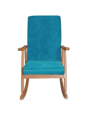 Vivense Trend Sallanan Sandalye, Turkuaz, Ahşap, Naturel Ayak