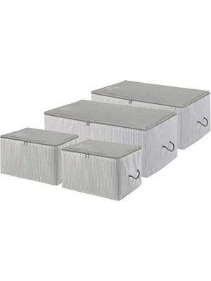 Esranın Dünyası 4'lü Gri Renk Hurç Seti - Düzenli Evler Için