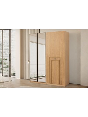 Doressa Katre 4 Kapılı Reflekte Camlı Gardırop