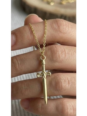 Wind Silver Kılıç Kolye 925 Ayar