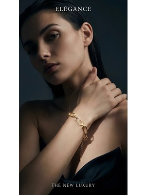 Paun Store 14K Ayar Altın Kaplama Bileklik