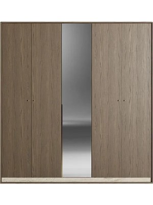 Alfemo Sepia 5 Kapaklı Dolap