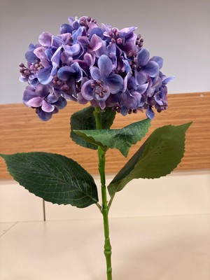 Plus Home Yapay Çiçek Tek Dal Ortanca Renk Mor Boy 65 cm