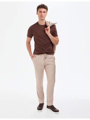 Pierre Cardin Erkek Bej Slim Fit Kumaş Pantolon 50319646-VR011