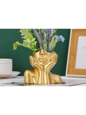 Vivense Iskandinav Layd Kadın Vazo,gold