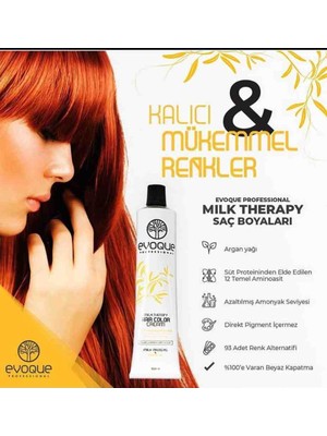 Repox Evoque Profesyonel Milk Therapy Kuaför Saç Boyası 100 ml Beyaz Kapatma