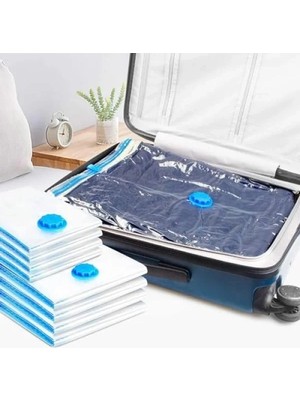 Esranın Dünyası 5'li Vakumlu Saklama Torbası Seti - 2X70X50CM, 2X80X60CM, 1X100X80CM