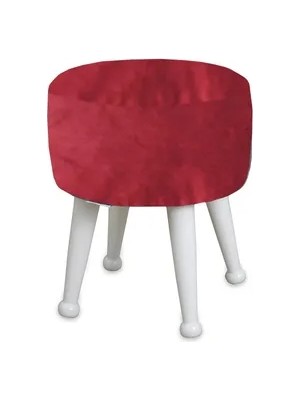 Vivense Miskin Puf, Fuşya, Ahşap, Lake Ayak