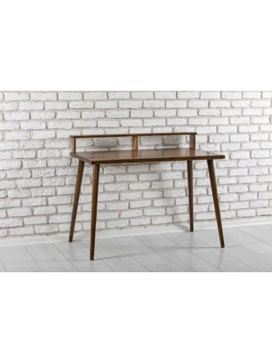 Vivense Woodface Kelly Çalışma Masası, Doğal Ahşap, Ceviz