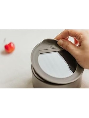 Ozcmax One Seramik Saklama Kabı Gri 1000ML D-NEONE100-07