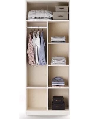 Alfemo Karya 2 Kapaklı Raflı Dolap Gövdesi