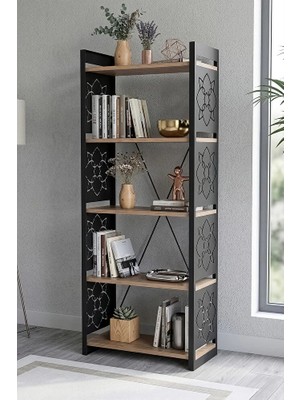 RetoDesign 5 Katlı Endüstriyel Kitaplık, Çiçeklik, Çok Amaçlı Raf 2800