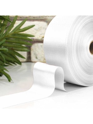 Karakız Saten Kurdele Beyaz 6cm 1 Top 50 Mt